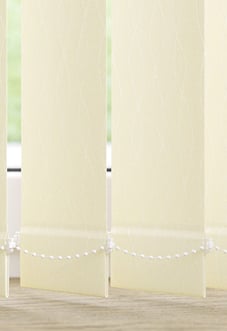 Deanna, Soft Cream - Vertical Blind Slats